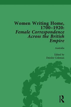 Klaus Stierstorfer, Deirdre Coleman, Cecily Devereux, Susan Clair Imbarrato, Charlotte J Macdonald - Women Writing Home, 1700-1920 Vol 2, Inbunden
