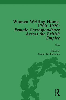 Klaus Stierstorfer, Deirdre Coleman, Cecily Devereux, Susan Clair Imbarrato, Charlotte J Macdonald - Women Writing Home, 1700-1920 Vol 6, Inbunden