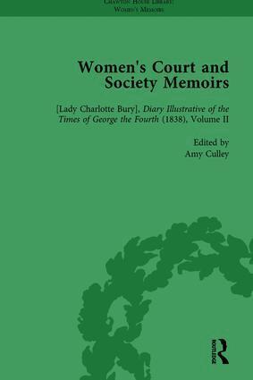 Amy Culley, Katherine Turner - Women's Court and Society Memoirs, Part I Vol 2, Inbunden