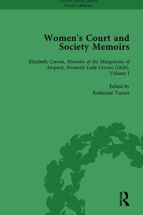 Jennie Batchelor, Amy Culley, Katherine Turner - Women's Court and Society Memoirs, Part II vol 8, Inbunden