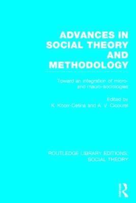 Advances in Social Theory and Methodology (RLE Social Theory) 1