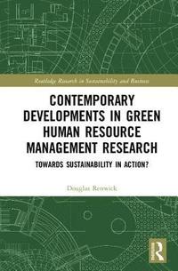 bokomslag Contemporary Developments in Green Human Resource Management Research