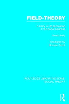 Harald Mey - Field-theory, Inbunden