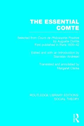 Stanislav Andreski - Essential Comte (RLE Social Theory), Inbunden