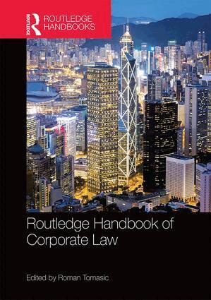Roman Tomasic - Routledge Handbook of Corporate Law, Inbunden