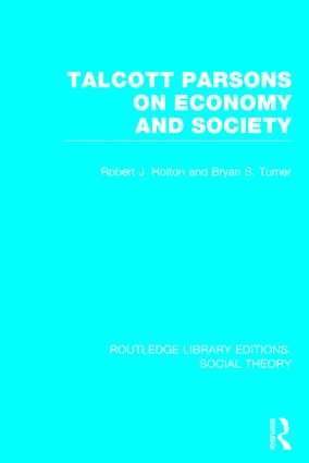 bokomslag Talcott Parsons on Economy and Society (RLE Social Theory)