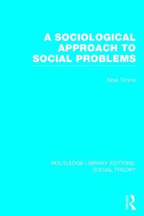 Sociological Approach to Social Problems