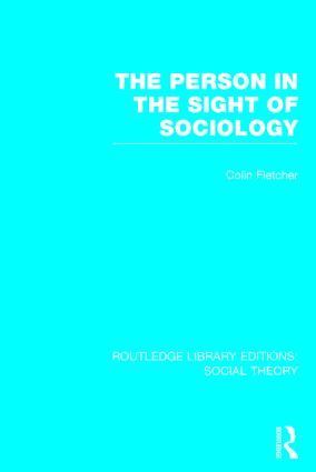 bokomslag Person in the Sight of Sociology