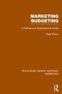 bokomslag Marketing Budgeting (RLE Marketing)