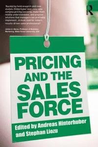 bokomslag Pricing and the Sales Force