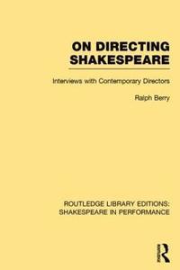 bokomslag On Directing Shakespeare