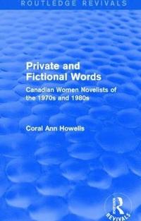 bokomslag Private and Fictional Words (Routledge Revivals)