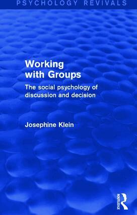 Josephine Klein - Working with Groups (Psychology Revivals), Häftad