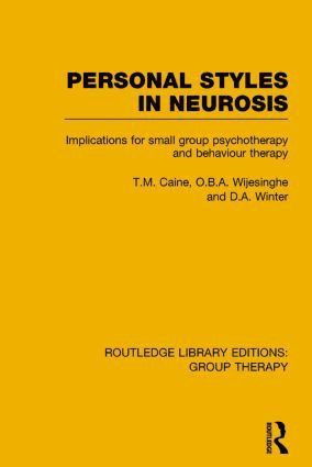 bokomslag Personal Styles in Neurosis (RLE: Group Therapy)