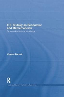 bokomslag E.E. Slutsky as Economist and Mathematician