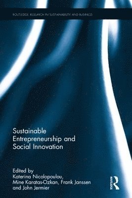 bokomslag Sustainable Entrepreneurship and Social Innovation
