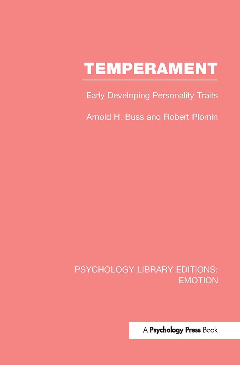 Arnold H. Buss, Robert Plomin - Temperament, Inbunden