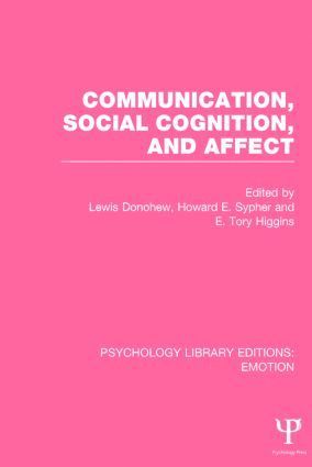 Communication, Social Cognition, and Affect (PLE: Emotion) 1