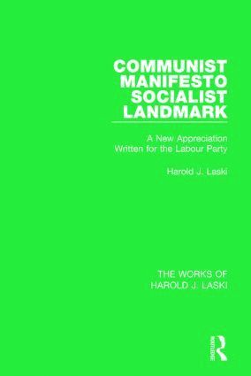 Harold J. Laski - Communist Manifesto (Works of Harold J. Laski), Inbunden