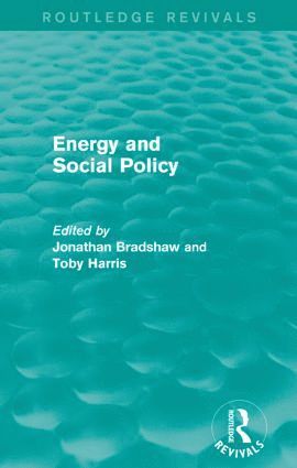 Energy and Social Policy (Routledge Revivals)