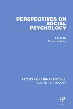 Clyde Hendrick - Perspectives on Social Psychology, Inbunden