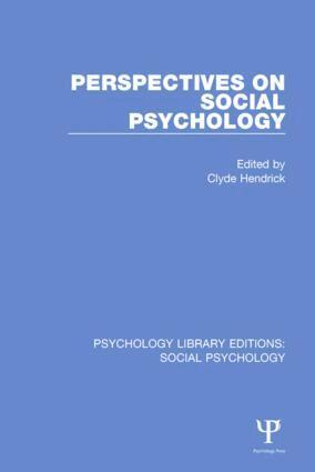 Clyde Hendrick - Perspectives on Social Psychology, Häftad