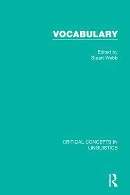 Stuart Webb, New Zealand) Webb, Stuart (Victoria University of Wellington - Vocabulary, Inbunden