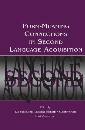 Gary Slapper, Kelly - Form-Meaning Connections in Second Language Acquisition, Häftad
