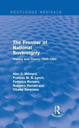 Alan S. Milward, Frances M. B. Lynch, Federico Romero, Ruggero Ranieri, Vibeke Sørensen, Italy) Milward, Alan S. (European University Institute, Italy) Romero, Federico (European University Institute - Frontier of National Sovereignty, Inbunden