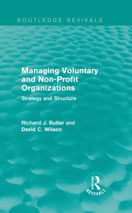 Managing Voluntary and Non-Profit Organizations 1