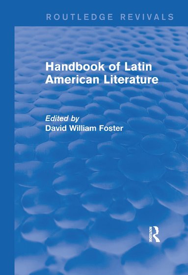 David William Foster, David Foster - Handbook of Latin American Literature (Routledge Revivals), Häftad
