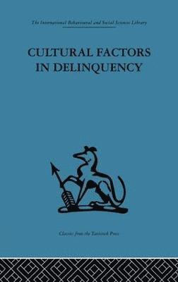 Cultural Factors in Delinquency 1