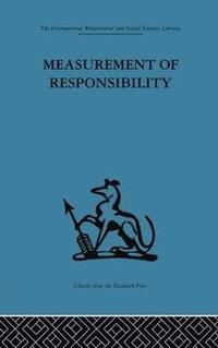 bokomslag Measurement of Responsibility