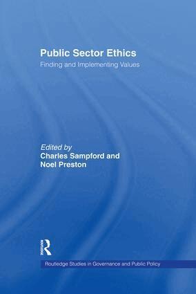 Noel Preston, Charles Sampford - Public Sector Ethics, Häftad