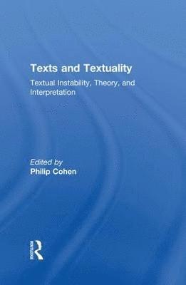 Philip G. Cohen, Philip Cohen - Texts and Textuality, Häftad