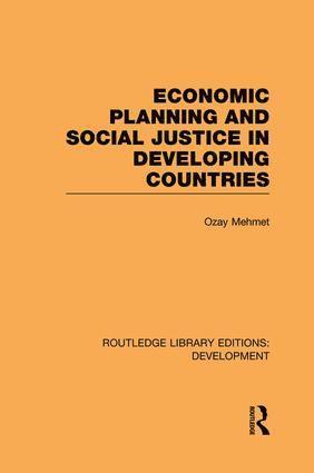 bokomslag Economic Planning and Social Justice in Developing Countries