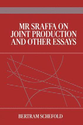 bokomslag Mr Sraffa on Joint Production and Other Essays