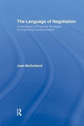 Joan Mulholland - Language of Negotiation, Häftad