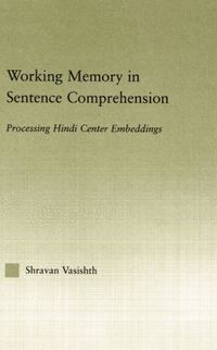 bokomslag Working Memory in Sentence Comprehension