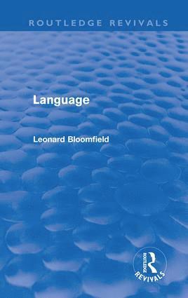 bokomslag Language (Routledge Revivals)