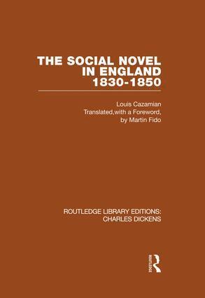 Louis Cazamian - Social Novel in England 1830-1850 (RLE Dickens), Häftad