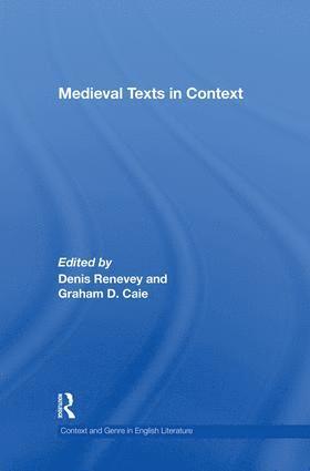 bokomslag Medieval Texts in Context