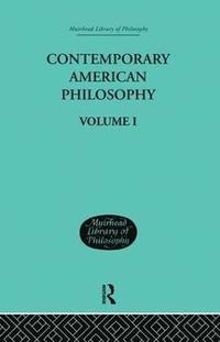 bokomslag Contemporary American Philosophy