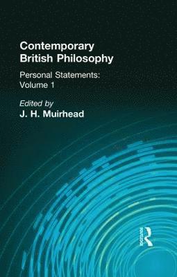 J H Muirhead, J. H. Muirhead - Contemporary British Philosophy, Häftad