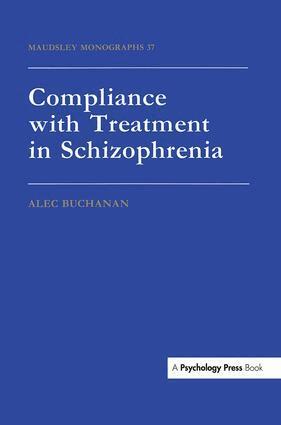 Alec Buchanan - Compliance With Treatment In Schizophrenia, Häftad