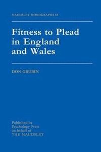 bokomslag Fitness To Plead In England And Wales