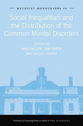 bokomslag Social Inequalities and the Distribution of the Common Mental Disorders