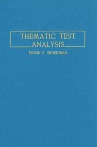 bokomslag Thematic Test Analysis