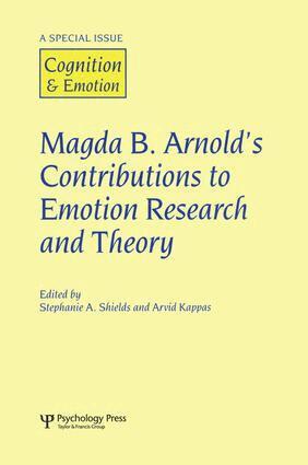 Stephanie Shields, Arvid Kappas - Magda B. Arnold's Contributions to Emotion Research and Theory, Häftad