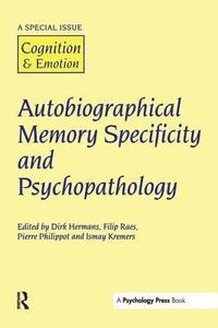 bokomslag Autobiographical Memory Specificity and Psychopathology
